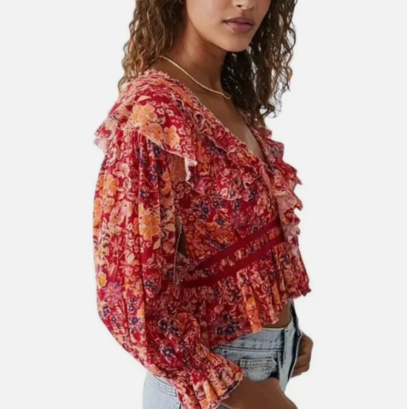Free People Rudi Ruffle Top - Picture 2 of 12